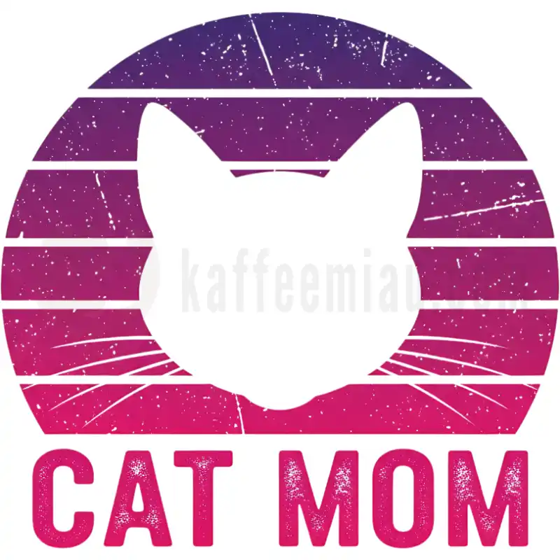 Cat Mom Retro - Tasse