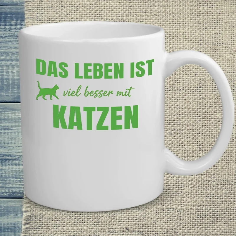 Besser mit Katzen - Tasse