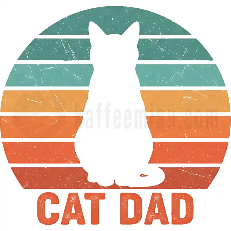 Cat Dad Retro - Tasse