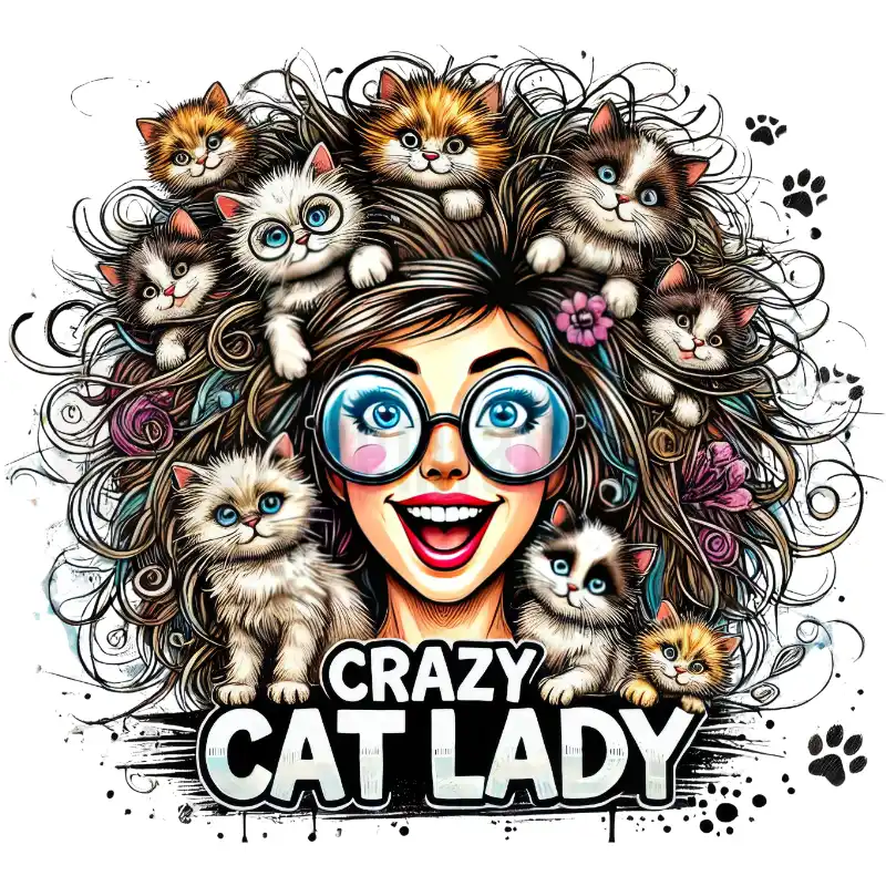 Crazy Cat Laydy - bunt - Tasse