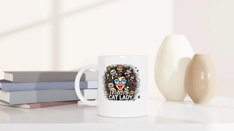 Crazy Cat Laydy - bunt - Tasse