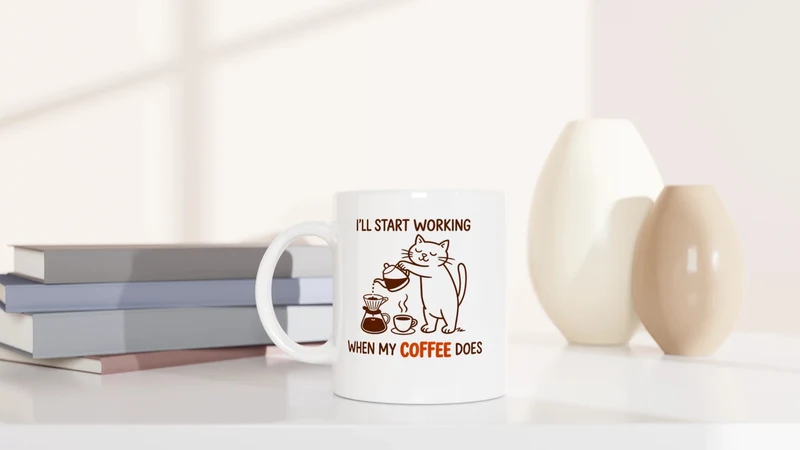 I'll start working, when my Coffee does - Tasse