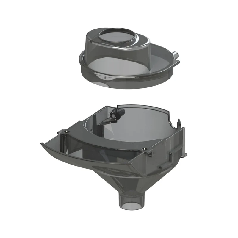 Baby Brezza Formula Pro Advanced Ersatztrichter und Abdeckung GRAU 2 Piece Set, GRAU 2 Piece Set