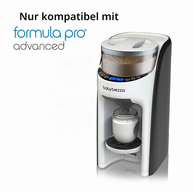 Baby Brezza Formula Pro Advanced Ersatztrichter und Abdeckung GRAU 2 Piece Set, GRAU 2 Piece Set