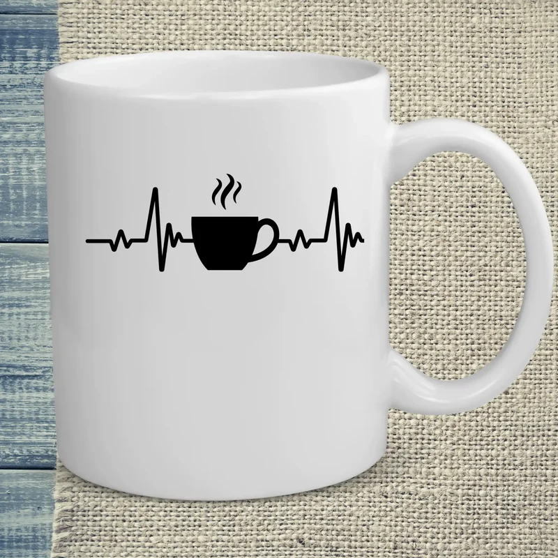 Kaffee Herzschlag - Tasse