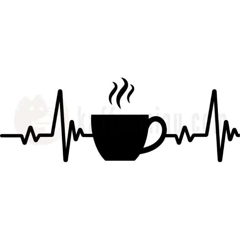 Kaffee Herzschlag - Tasse