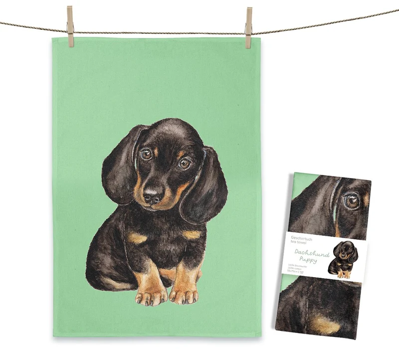Geschirrtuch Dackel Puppy
