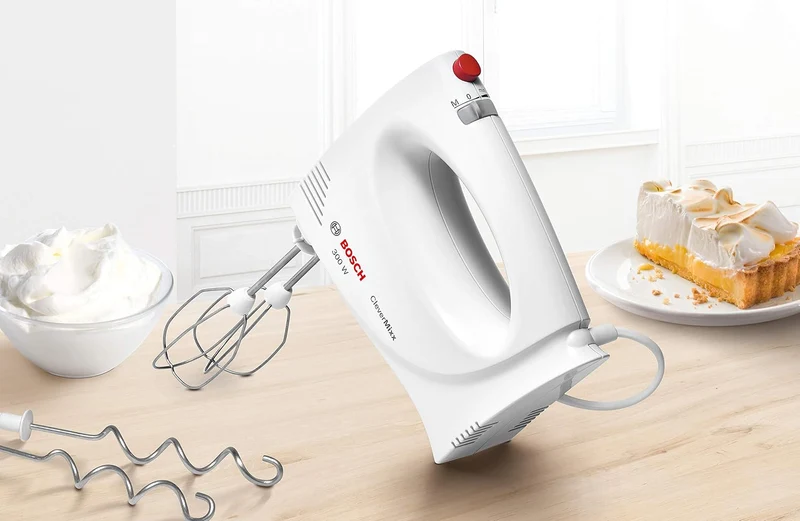 Bosch Hausgeräte MFQ3010 Handrührer 300W, 2 Geschwindigkeitsstufen, weiss 22,5 cm l x 10 cm w x 16 c