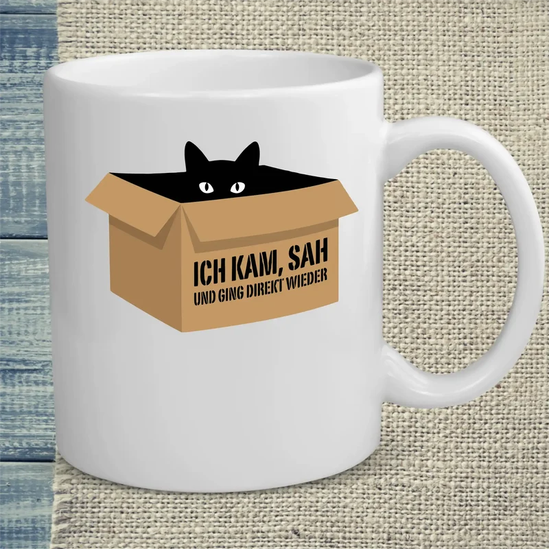 Ich kam, sah - Tasse