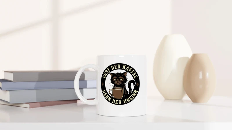 Erst Kaffee - Dann der Unsinn - Tasse