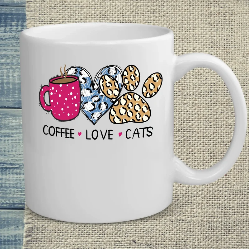 Coffee - Love - Cats - Tasse