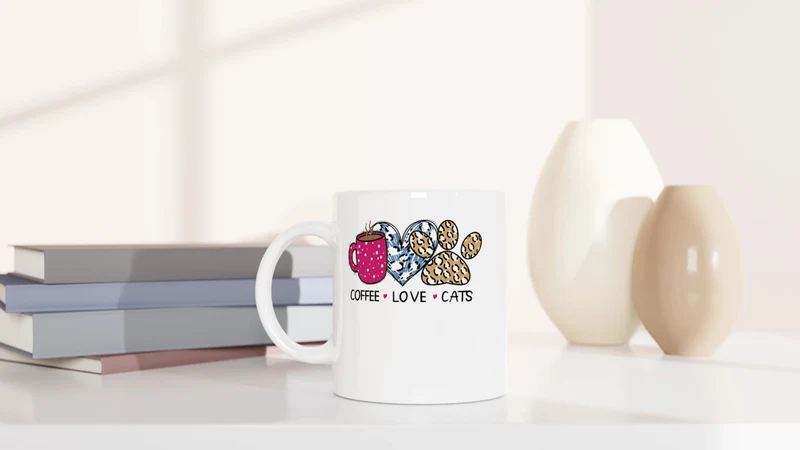 Coffee - Love - Cats - Tasse
