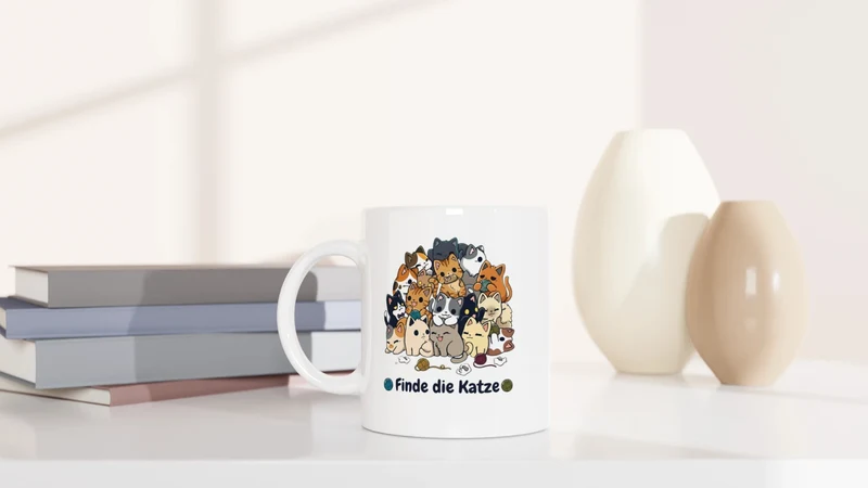 Finde die Katze - Tasse