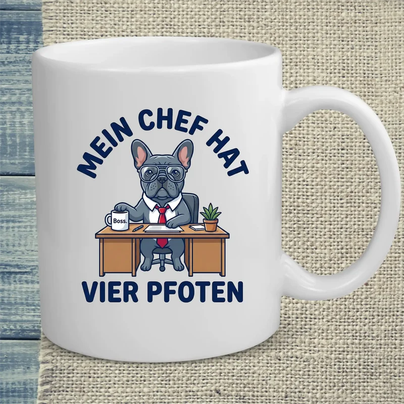 Mein Chef hat vier Pfoten - Tasse