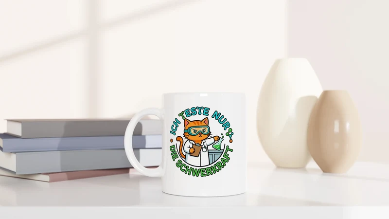 Ich teste nur die Schwerkraft - Tasse