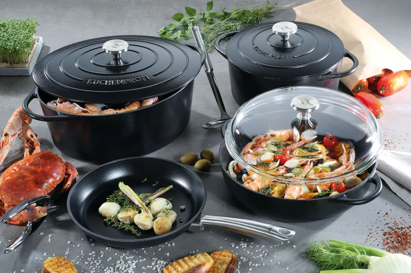 Bratentopf Provence oval 33 schwarz