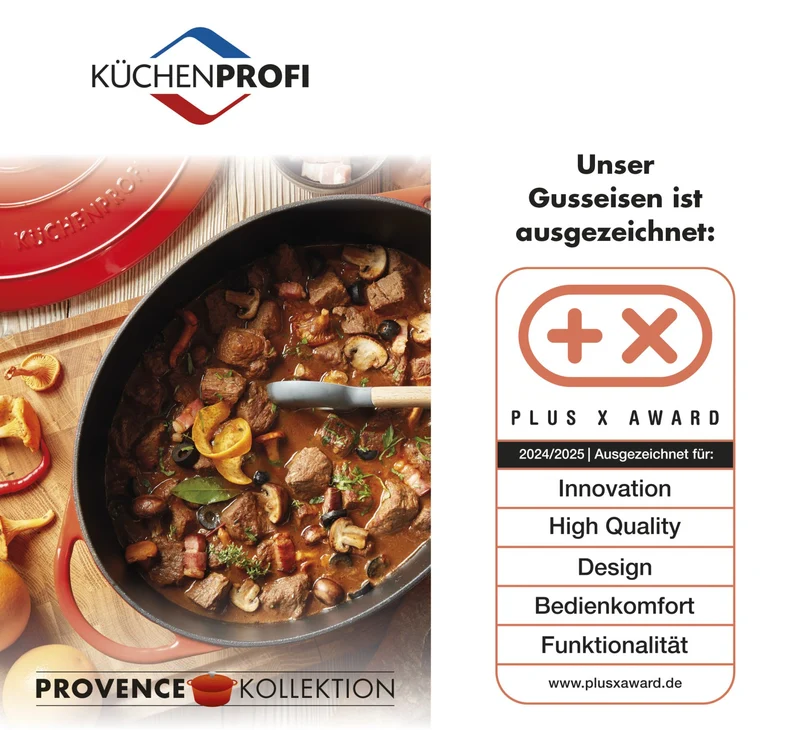Bratentopf Provence oval 35 schwarz