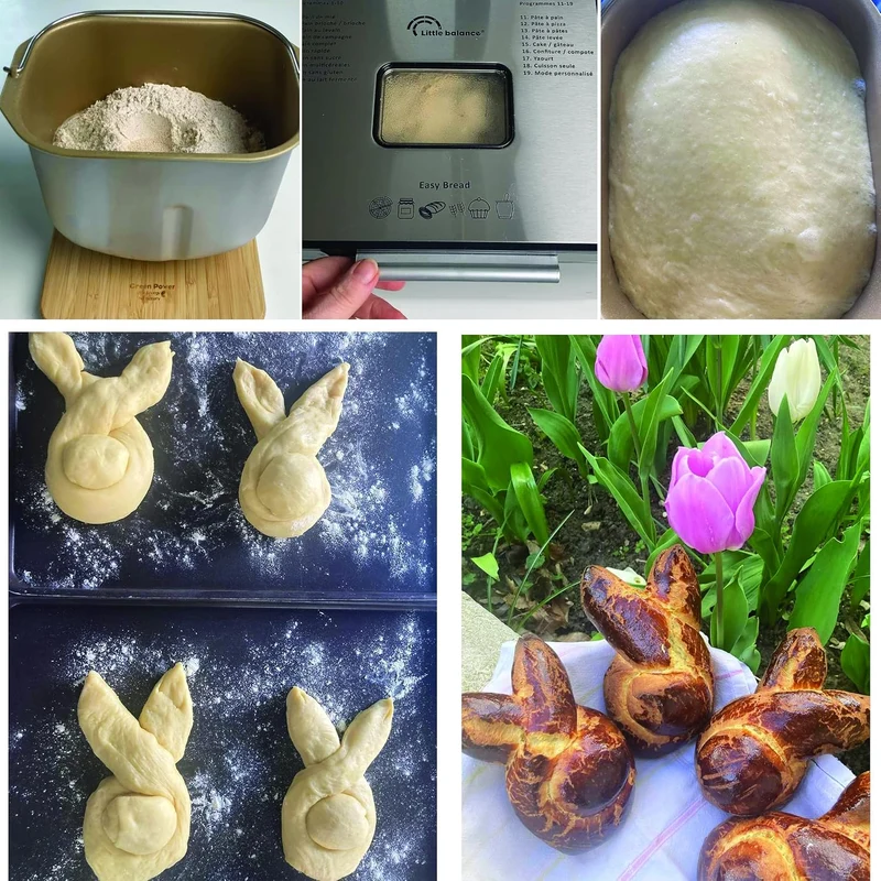 Little Balance 8398 Easy Bread, Brotmaschine, Baguettes, 19 Programme, glutenfrei, Startzeitvorwahl,