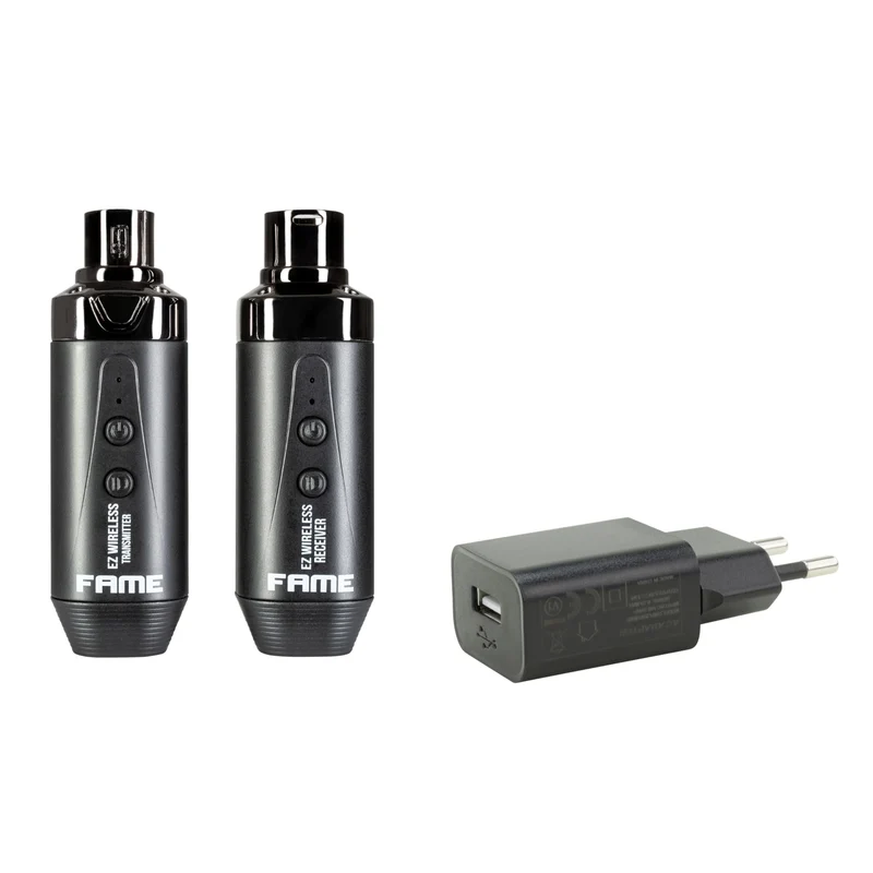 Fame Audio EZ Wireless XLR Sender Set, Vocal Funksystem, Batteriebetrieb, schaltbare Frequenzen