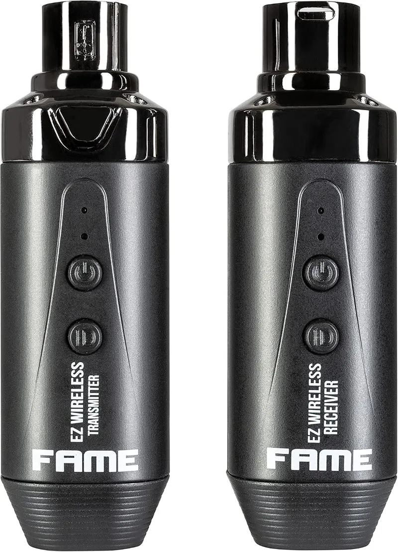 Fame Audio EZ Wireless XLR Sender Set, Vocal Funksystem, Batteriebetrieb, schaltbare Frequenzen