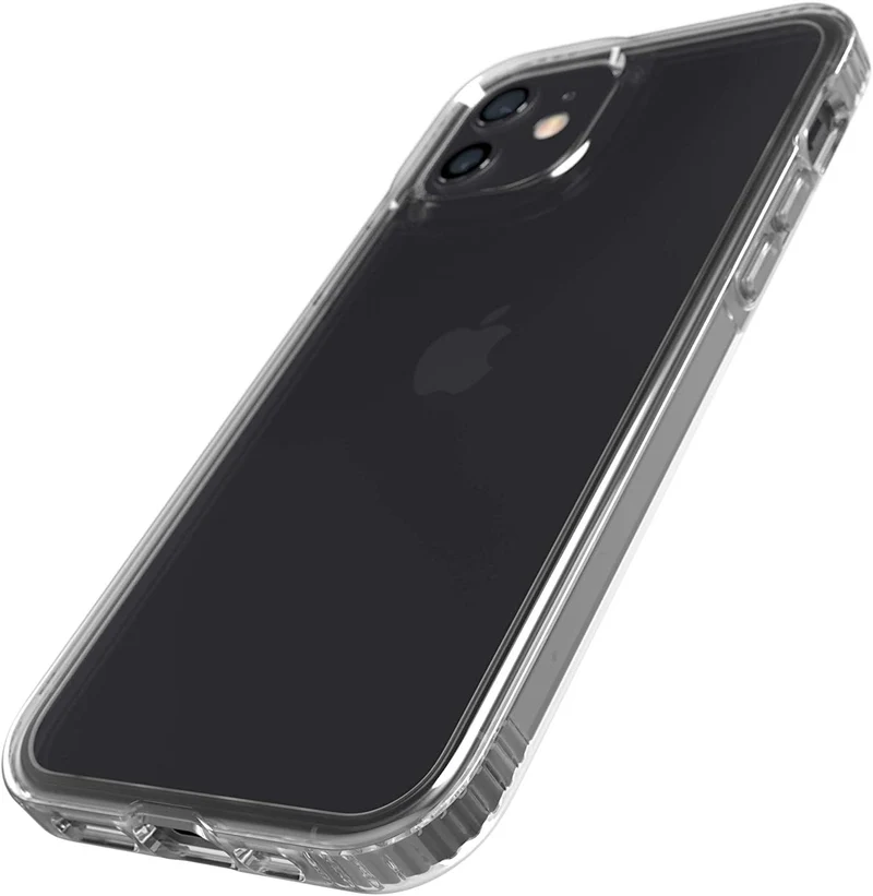 tech21 Evo Clear Schutzhülle für Apple iPhone 12 und 12 Pro 5G – antimikrobielle Schutzhülle mit 3,6