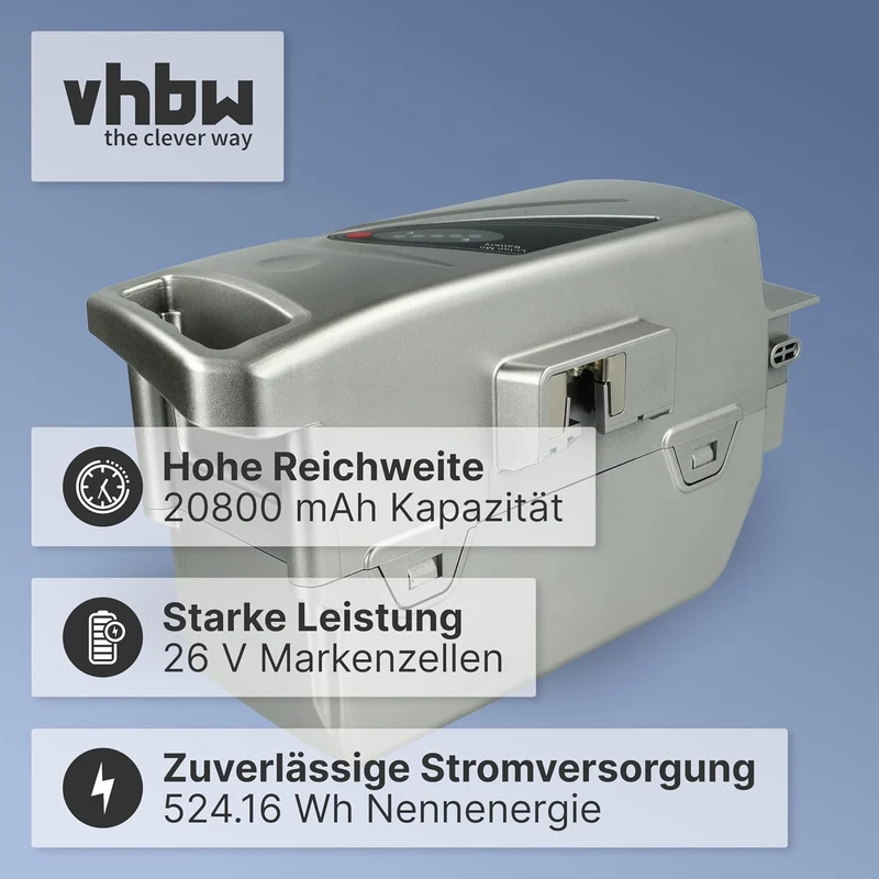 vhbw Akku kompatibel mit Panasonic Flyer L8 HS