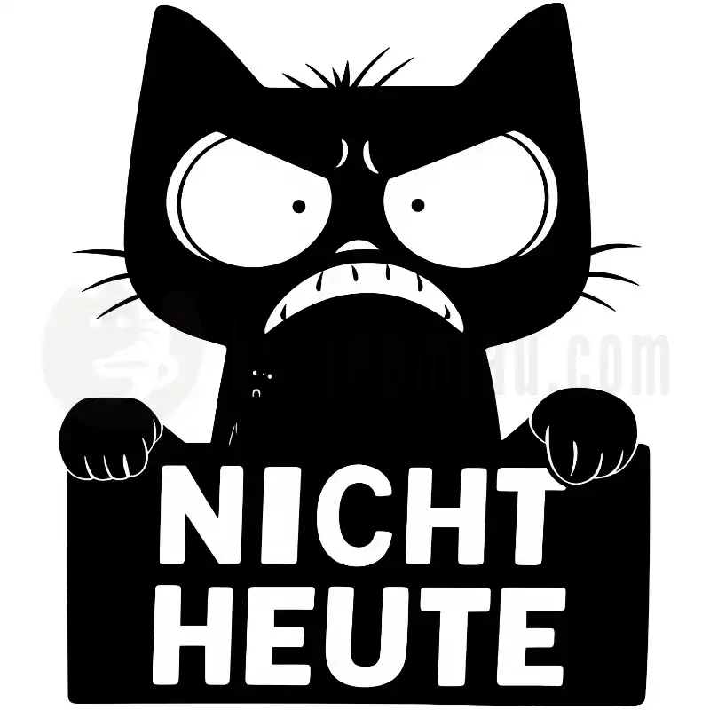 Nicht Heute - Katze - Tasse