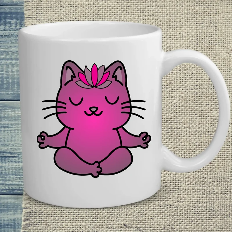 Katzen-Yoga - Tasse