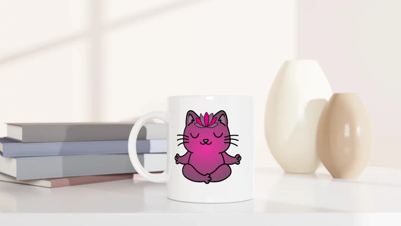 Katzen-Yoga - Tasse