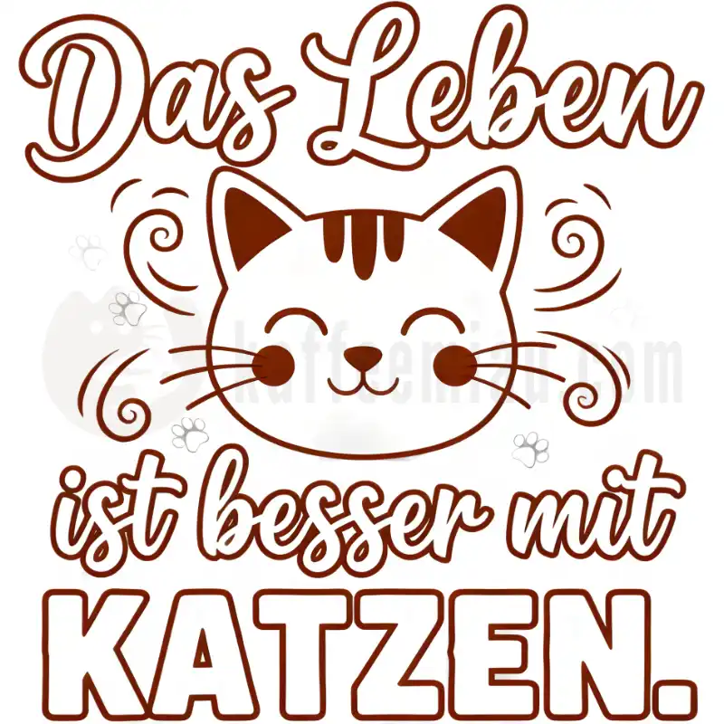 Das leben ist besser mit Katzen - Tasse