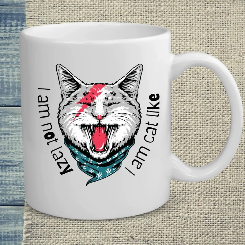 I am not lazy, I am cat like - Tasse