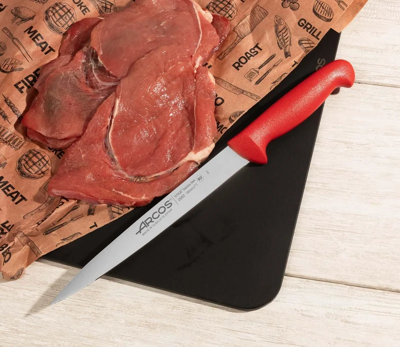 Arcos Serie 2900 - Filetmesser - Klinge Nitrum Edelstahl 190 mm - HandGriff Polypropylen Farbe Rot 1
