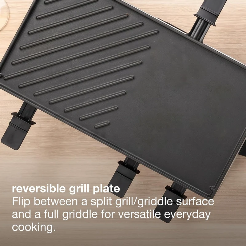Zyliss Verso Raclette 8 Personen für Innen- und Aussenbereich, Gusseisen