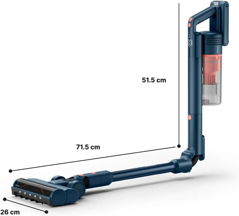 Philips SpeedPro Max Kabelloser Staubsauger 5000 Series Flex, Leistungsstarke Saugkraft, 60 Min. Lau