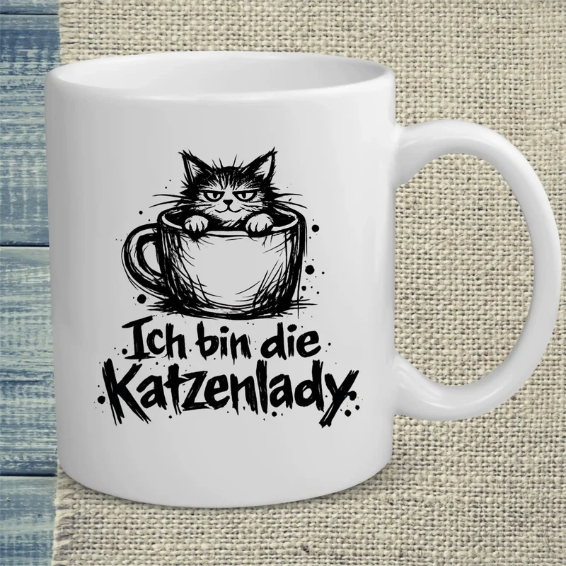 Ich bin die Katzenlady - Tasse