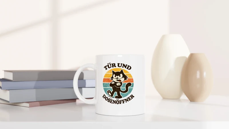 Tür und Dosenöffner - Tasse