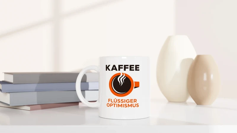 Kaffee - Flüssiger Optimismus - Tasse