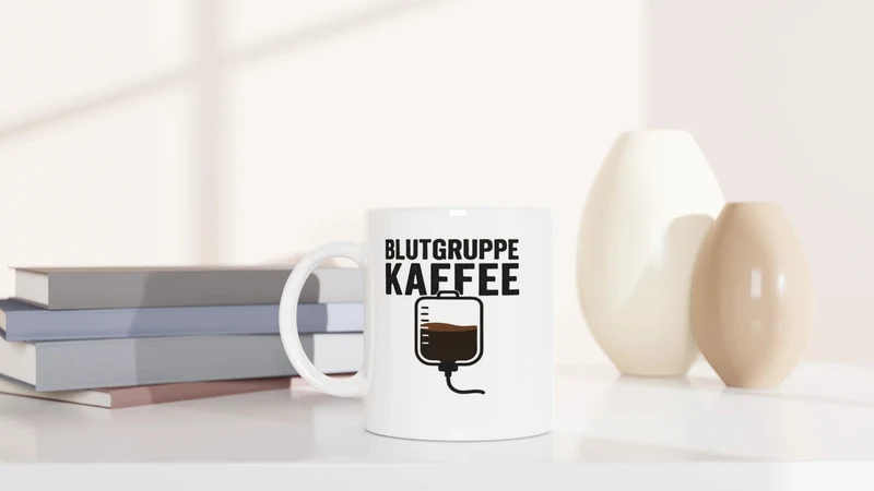 Blutgruppe Kaffee - Tasse