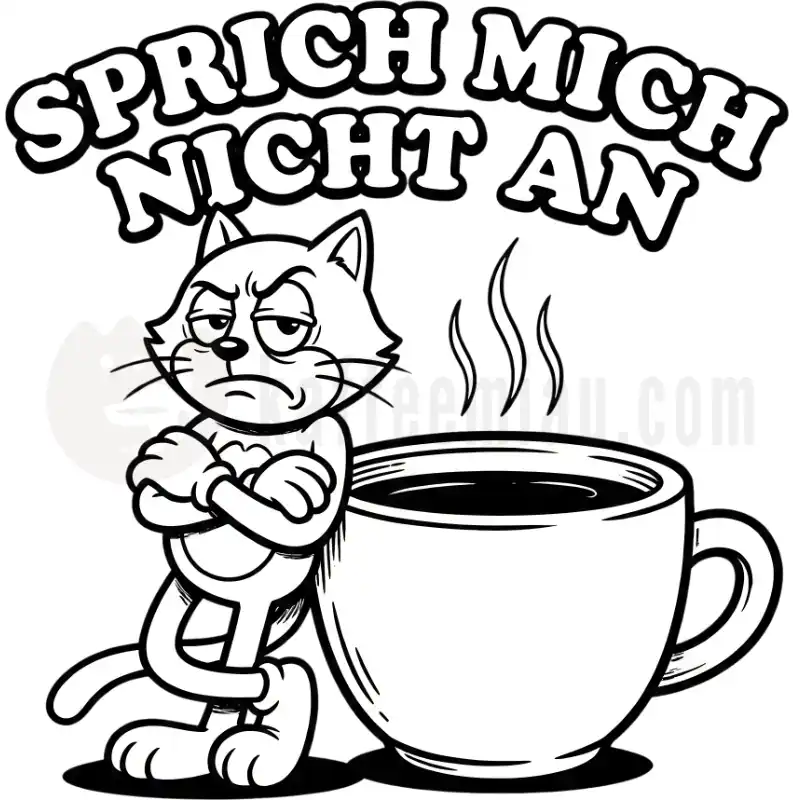Sprich mich nicht an - Tasse