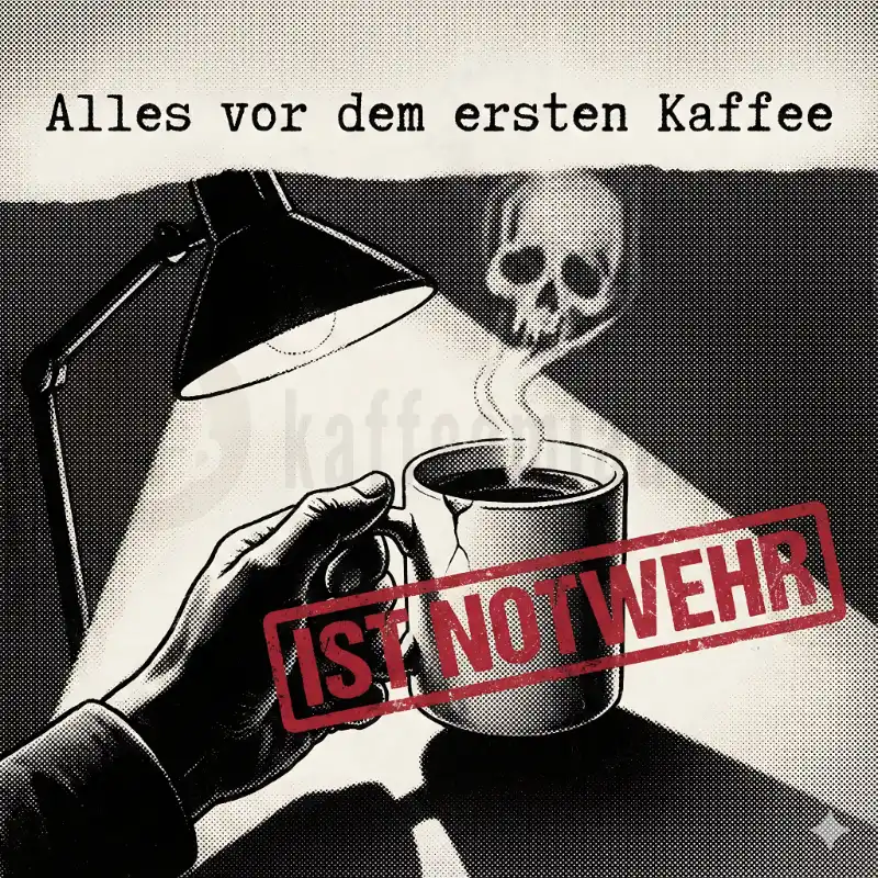 Alles vor dem ersten Kaffee ist Notwehr - Tasse