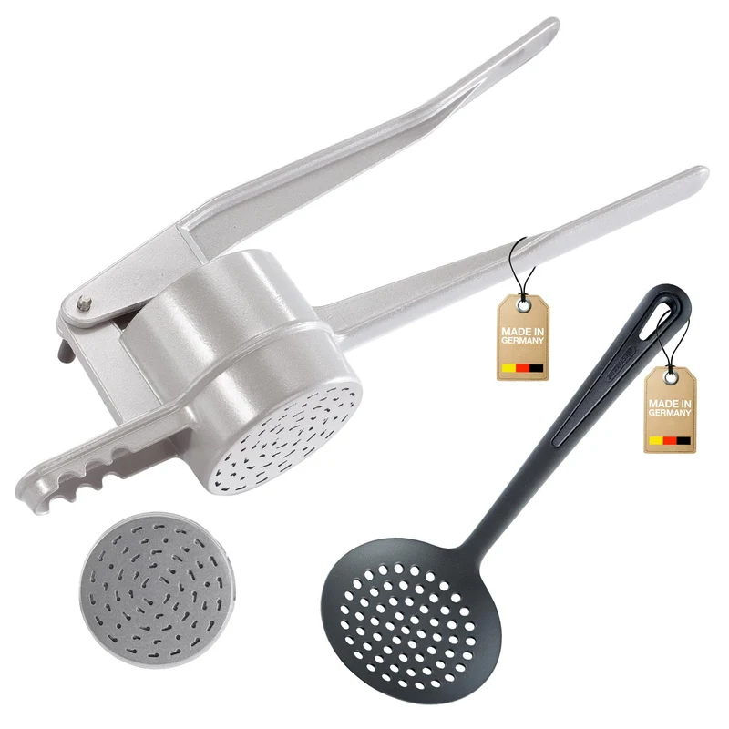 Westmark Spätzle-Set, 2tlg., 1 Spätzle-/Kartoffelpresse mit traditioneller Lochung, Spätzlechef + 1