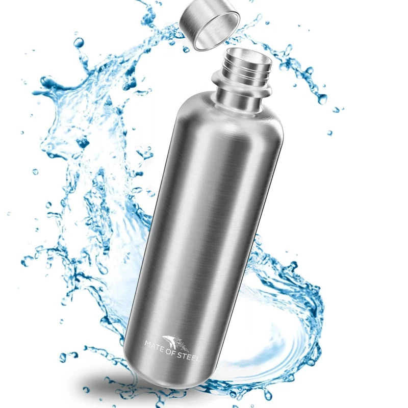 MATE OF STEEL® 100% Plastikfreie 750ml Edelstahl Flasche für Sodastream Crystal, Easy & Terra - Spül