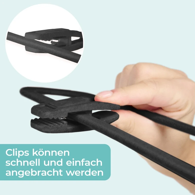 Blumtal Kleiderbügel 30 Stück mit Clips - Kleiderbügel Samt 360° drehbar und belastbar - Ultra platz