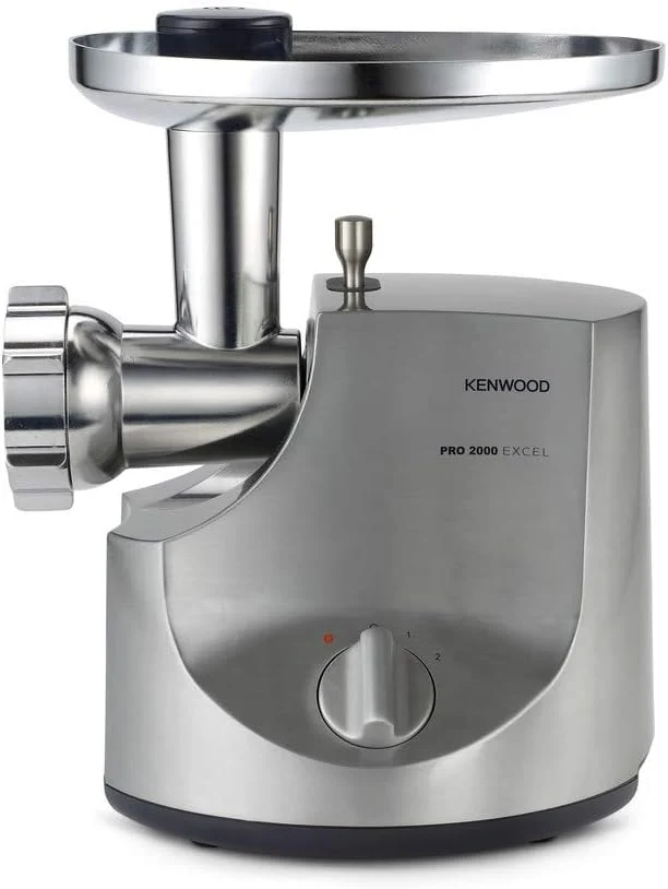 Kenwood Fleischwolf MG700, 3 Edelstahl Lochscheiben, 2 Wurstfüll-Aufsätze, 1 Kebbe-Aufsatz, grosse E