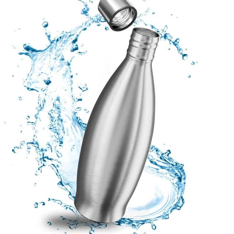 MATE OF STEEL® Kompatibel mit Sodastream Crystal - Premium 0.9L Edelstahl Flasche – Spülmaschinenfes