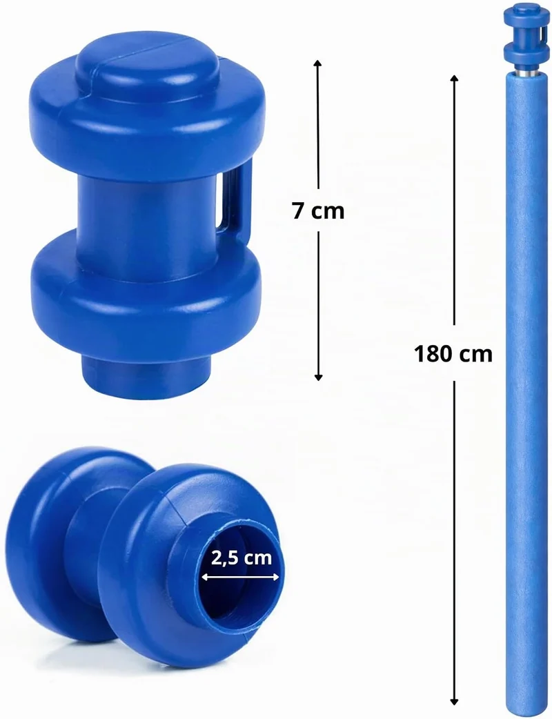 Schaumstoff Rohre Trampolin Stangenschutz Polster Für Trampolinstangen 8 Stück 180 cm Blau mit Stang