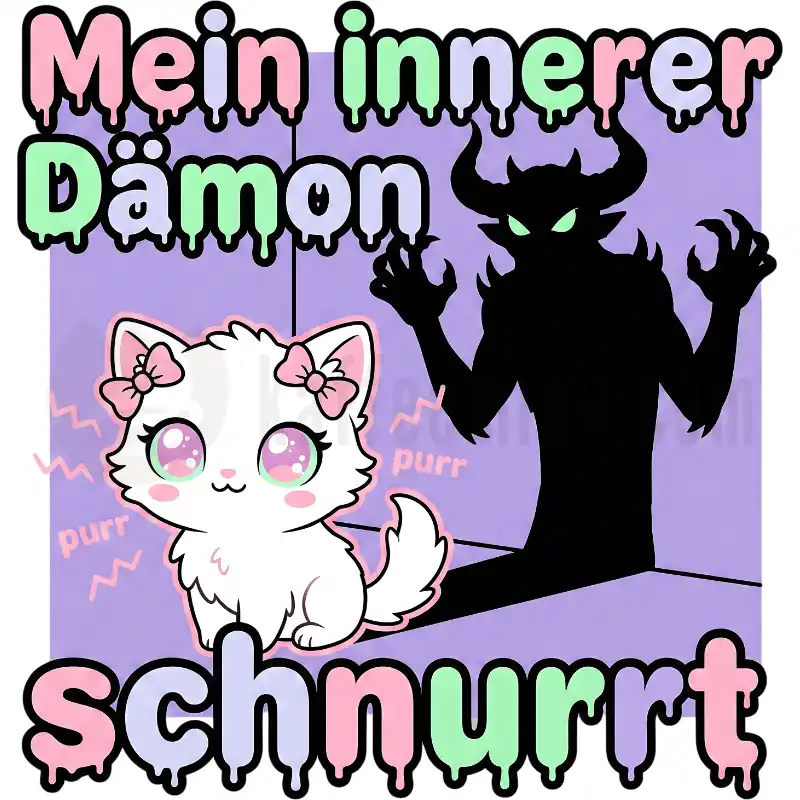 Mein innerer Dämon schnurrt - Tasse