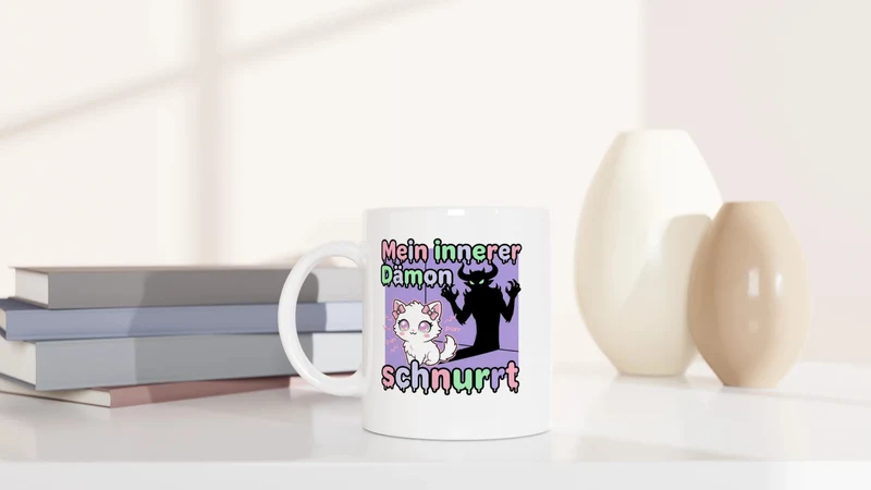 Mein innerer Dämon schnurrt - Tasse