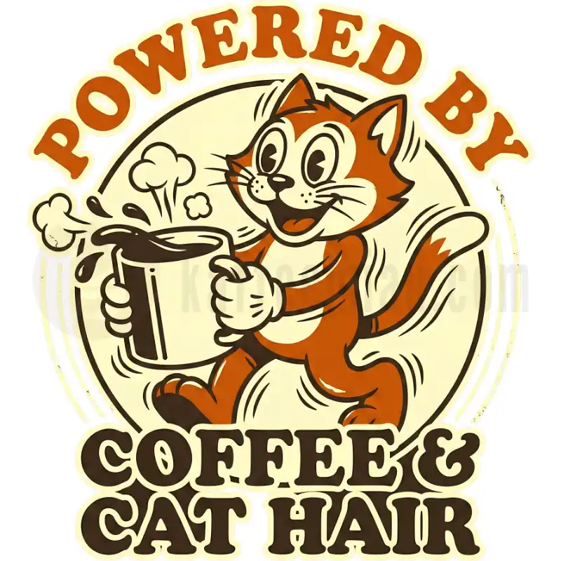 Powered by Coffee & Cat Hair - Tasse