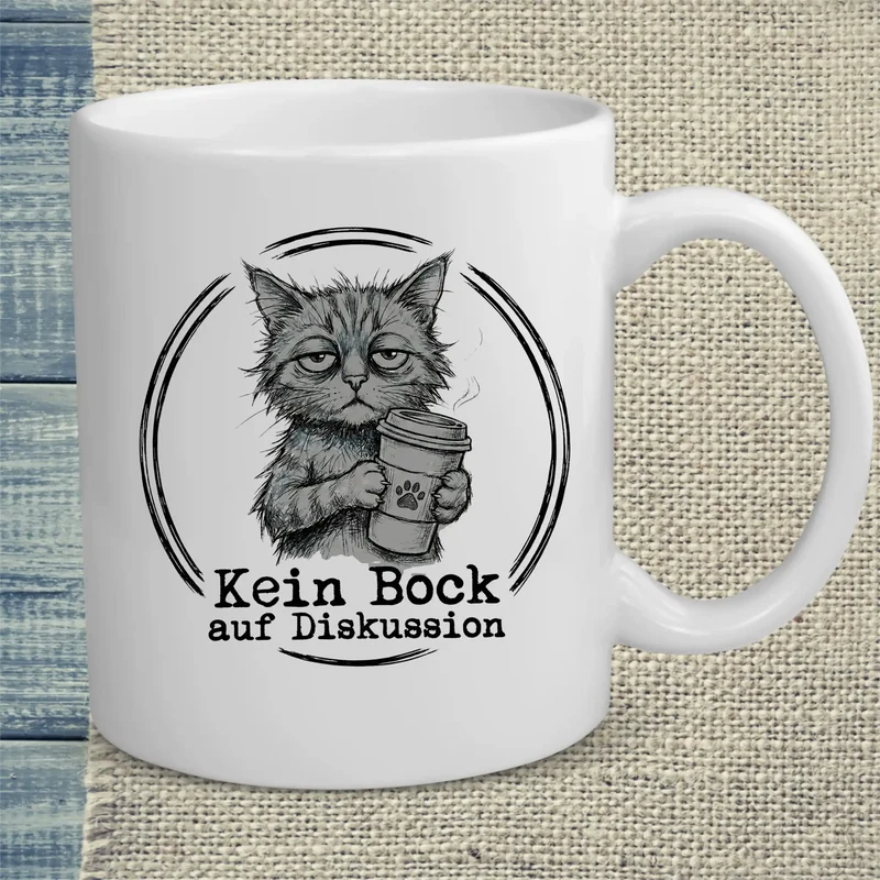 Kein Bock auf Diskussion - Tasse
